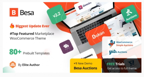 Besa - Elementor Marketplace WooCommerce Theme