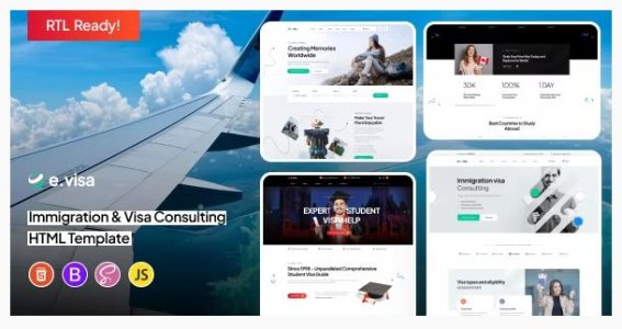 E.visa - Immigration and Visa Consulting Template