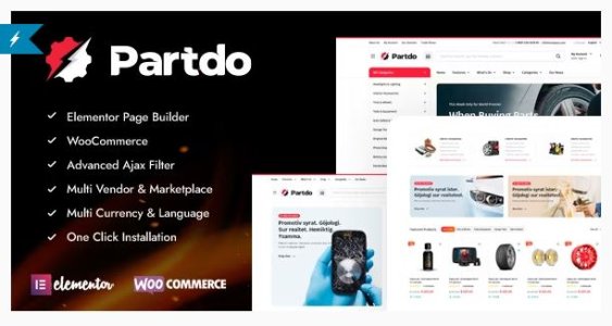 Partdo - Auto Parts and Tools Shop WooCommerce Theme