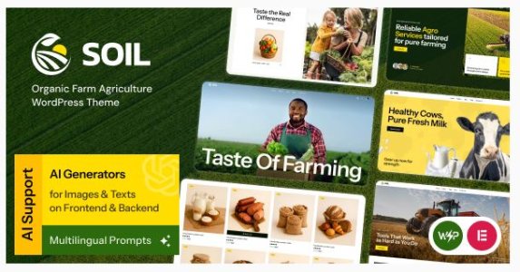 Organic Farm Agriculture WordPress Theme