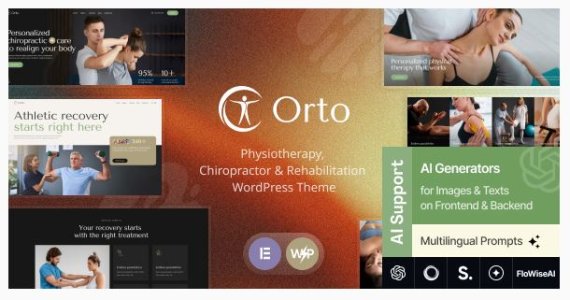 Physiotherapy, Chiropractor & Rehabilitation WordPress Theme