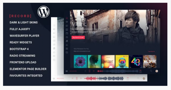 Rekord - Ajaxify Music - Events - Podcasts Multipurpose WordPress Theme
